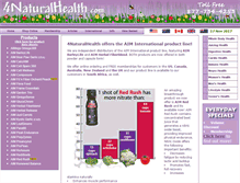 Tablet Screenshot of 4naturalhealth.com